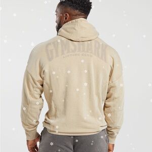 Gymshark Men's Beige Hoodie